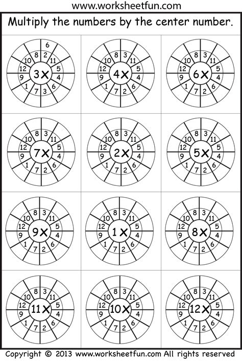 Times Table Worksheets 1 2 3 4 5 6 7 8 9 10 11 12 13 14 15 16 17 18 19 And
