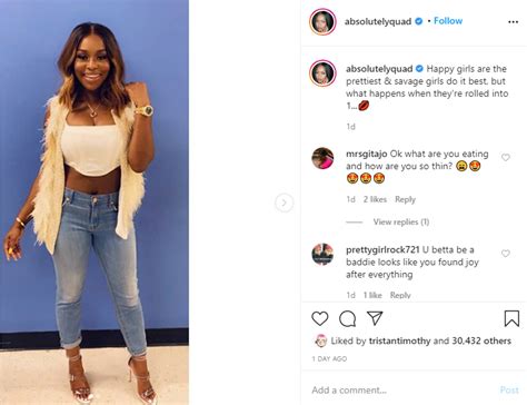 Yes Indeed Quad Webb Responds To A Fan Who Claims The Married To Medicine Star Found Joy