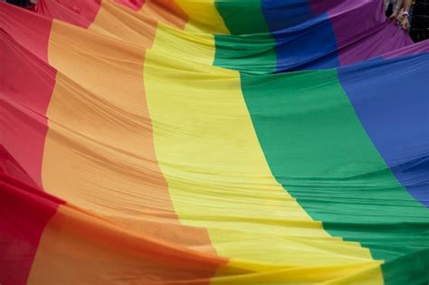 premium photo gay pride lgbtq rainbow flag