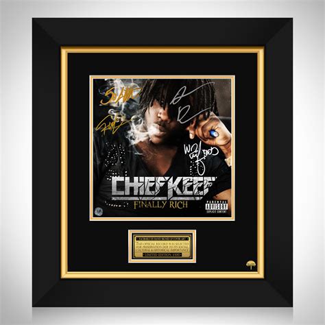 Chief Keef Finally Rich Lp Cover Limited Signature Edition Custom Frame Rare T