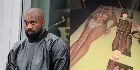 Kanye West Served Sushi Off Of Naked Women At His Birthday Fans Are