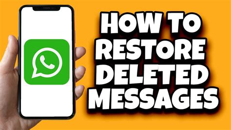 How To Restore Deleted Whatsapp Messages Without Backup Legit Youtube
