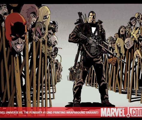 Marvel Universe Vs The Punisher 2010 1 2nd Printing Wraparound