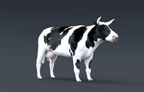 Low Poly Cow Blender Models For Download Turbosquid