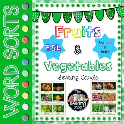 Fruits & Vegetables Sorting Cards | Sorting cards ...