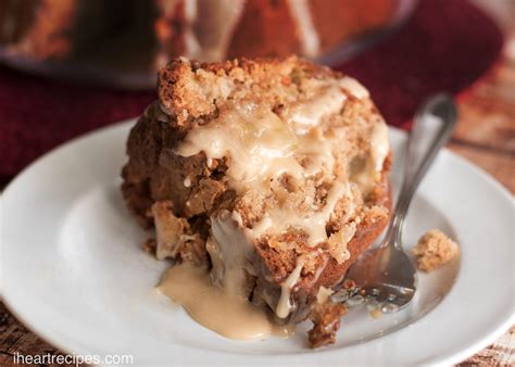 The heart healthy carrot cake is made with 100% whole wheat flour, olive oil and cane sugar. Fresh Apple Cake with Maple Glaze | I Heart Recipes