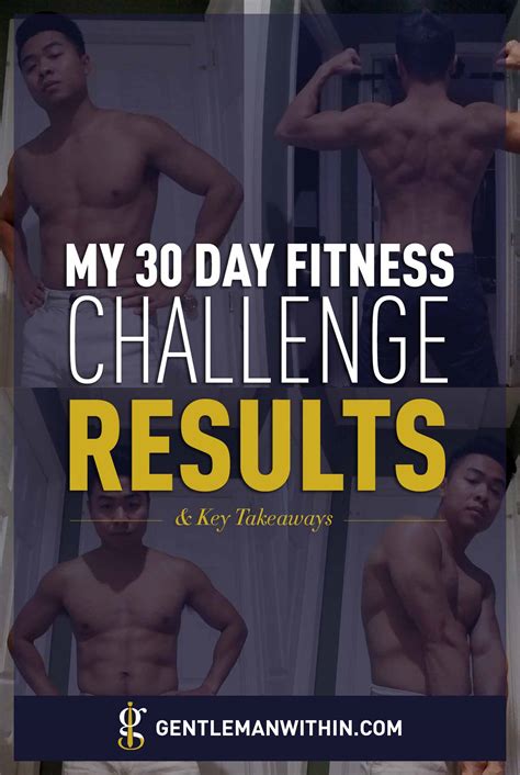 30 Day Fitness Challenge Results Before And After Gentleman Within 2023