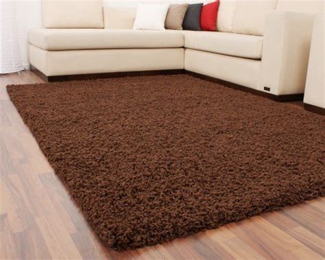 Bettumrandung lã¤ufer shaggy hochflor langflor teppich in braun lã¤uferset 3tlg. Shaggy Braun Hochflor Langflor Teppich UNI Brown TOP PREIS ...