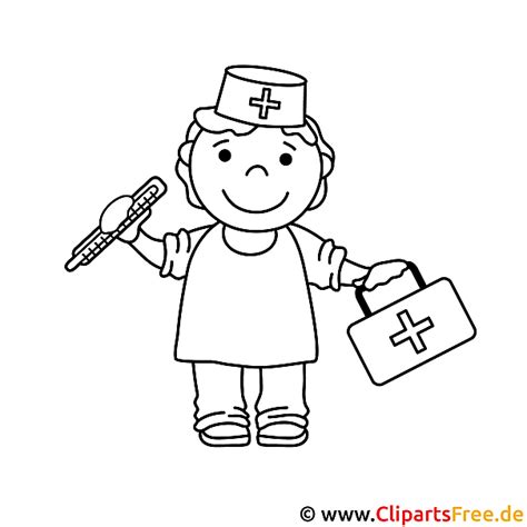 Doktor Bild zum Ausmalen, Malvorlage