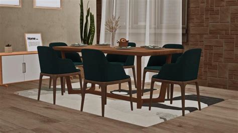 Dining Chairs And Tables Sunkissedlilacs Sims 4 Cc