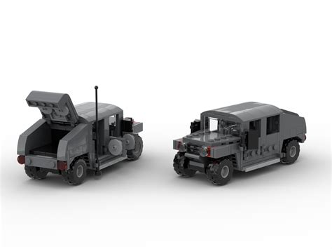 Lego Moc Humvee Us Army By Balmiteblock Rebrickable Build With Lego