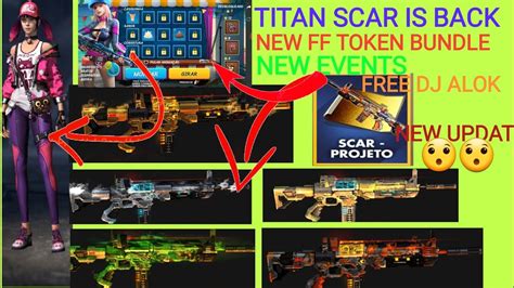 Free gun skins for all | free fire events 2020. FREE FIRE NEW EVENT AND LEAKS|| TITAN SCAR IS BACK|| NEW ...