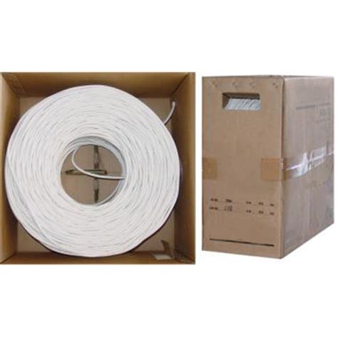 1000ft White Quad Shielded Plenum Rg6 Coaxial Cable