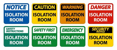 Isolation Room Sign 1178888 Vector Art At Vecteezy