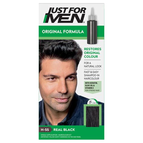 Hair coloring is for everyone. Buy Just For Men Shampoo-In Hair Colour - Real Black ...