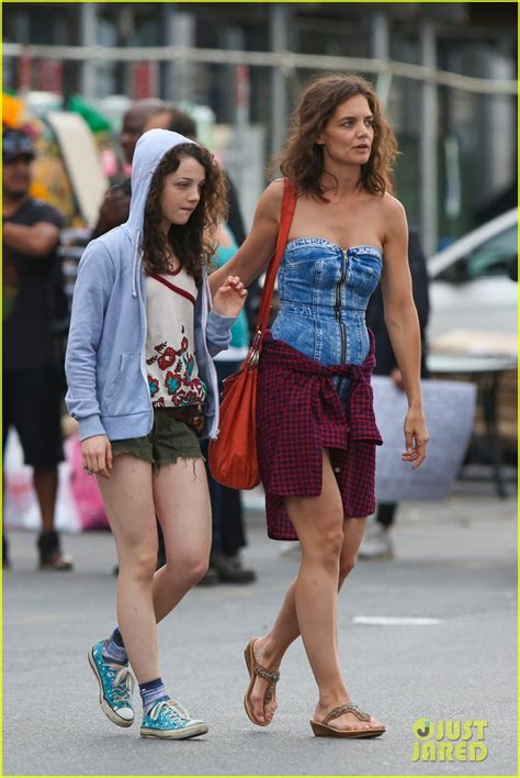 Katie Holmes Dons Super Short Denim Dress For All We Had Photo 3436690 Katie Holmes