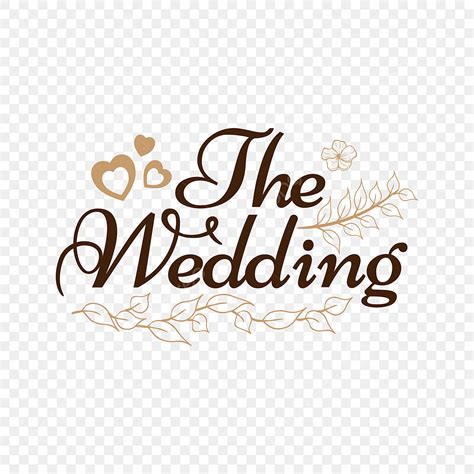Desain Huruf Pernikahan Dengan Bunga Dan Cinta Pernikahan Hari