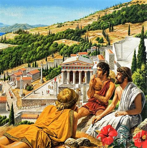Ancient Greece Scene By Roger Payne In 2021 Ancient Greece Art