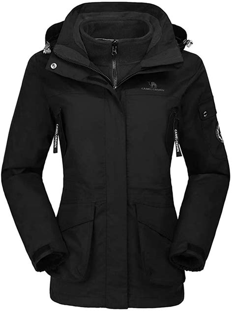 camel crown womens waterproof ski jacket 3 in 1 windbreaker winter coat fleece i ebay