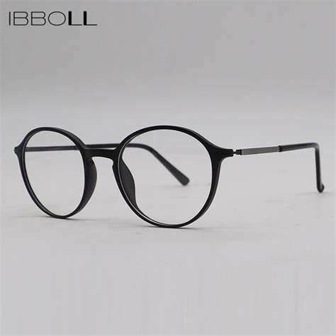 Ibboll Luxury Brand Round Optical Glasses Frames Men Fashion Clear Lens