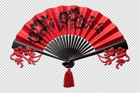 Premium Psd Traditional Asian Hand Fan Cut Out On Transparent