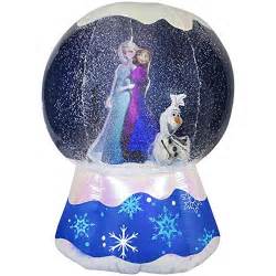 Gemmy 6 Christmas Disneys Frozen Elsa Anna And Olaf Lighted Snow Globe