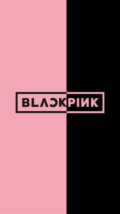 Blackpink 2 Colour Logo Blackpink Square Up Blackpink Poster Lisa