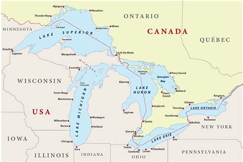 5 Great Lakes Canada Map Kapoemaoli