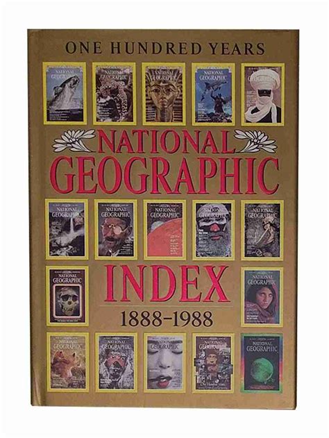 Buy National Geographic Index 1888 1988 Book Rare Books Finder