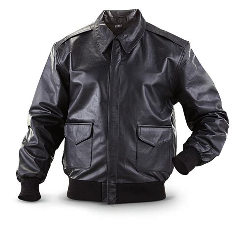 Mil Tec® A2 Style Military Surplus Leather Jacket Black 206180