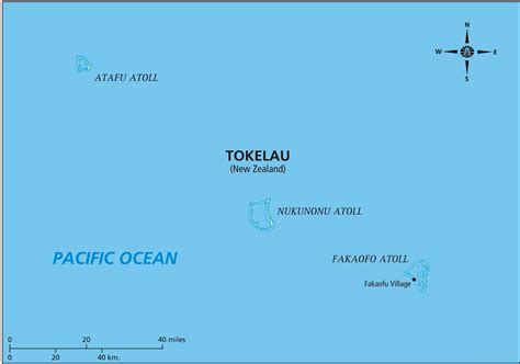 Карта Токелау