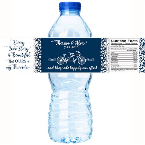 Diy Water Bottle Labels For Wedding Wedding Bottle Water Labels