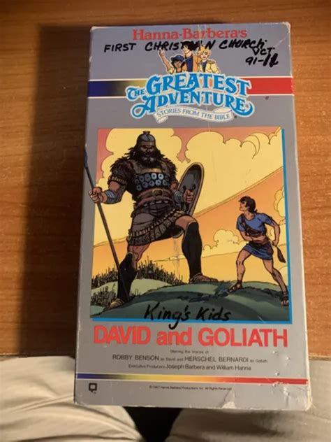The Greatest Adventure Stories From The Bible David And Goliath Vhs