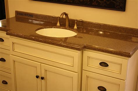This piece is made from northeastern white pine. Custom Vanity Tops Taylor: Tere-Stone®