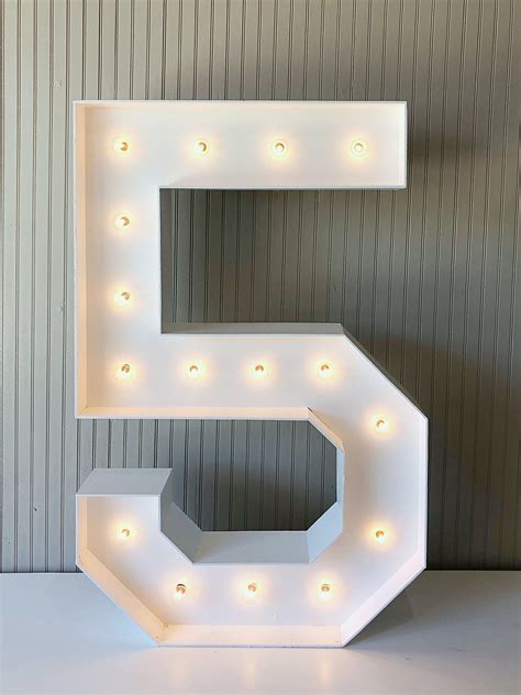 4ft Marquee Numbers — Wow My Party