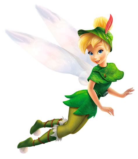 The Tinkerbell Fairy Is Flying Through The Air