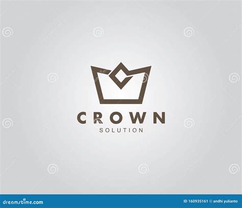 Simple And Sophisticated Crown Vector Logo Design For Jewelry