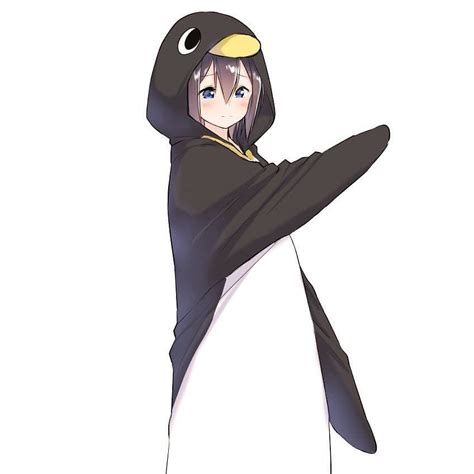 Kawaii Penguin Anime Girl