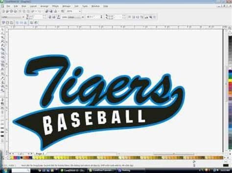 20 cool baseball fonts that hit the home run. How to create athletic text with a tail in CorelDraw with ...