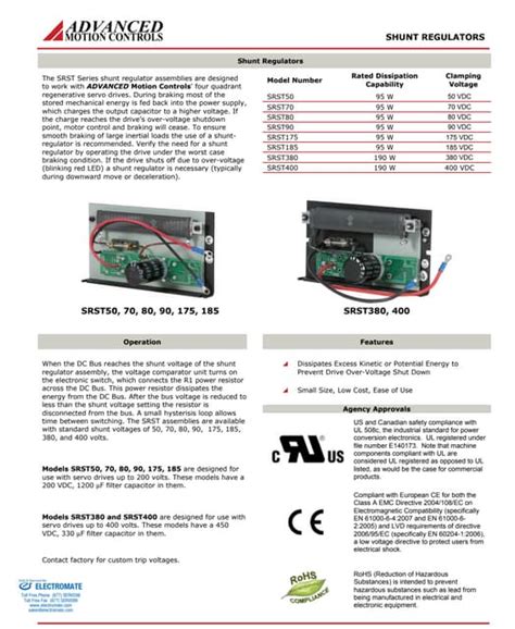 Advanced Motion Controls Srst50 Pdf