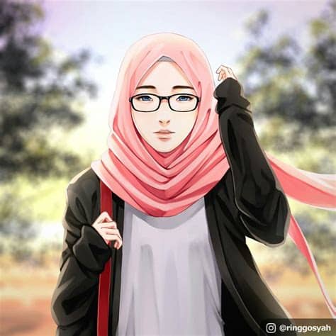 Cara Membuat Gambar Kartun Hijab Keren | Bestkartun