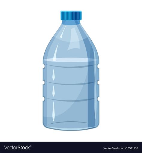 Big Bottle Water Icon Cartoon Style Royalty Free Vector