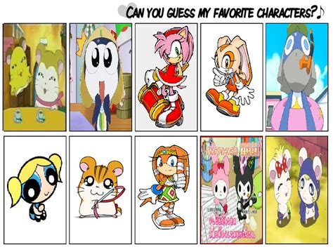 Can You Guess My Favorite Characters By Penelopehamuchan On Deviantart