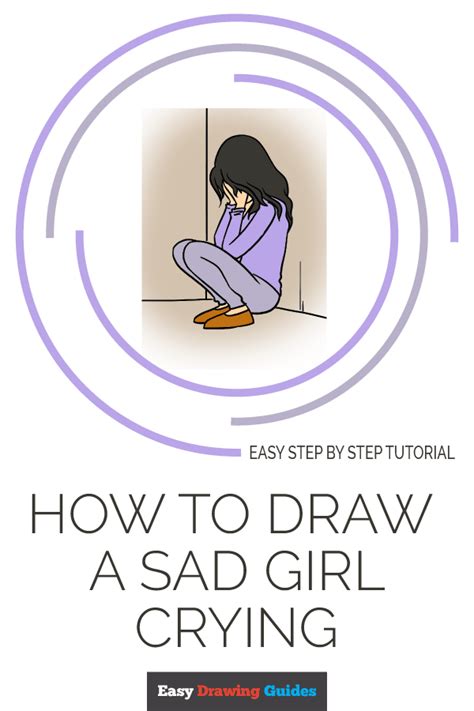 How To Draw A Sad Girl Crying Really Easy Drawing Tutorial