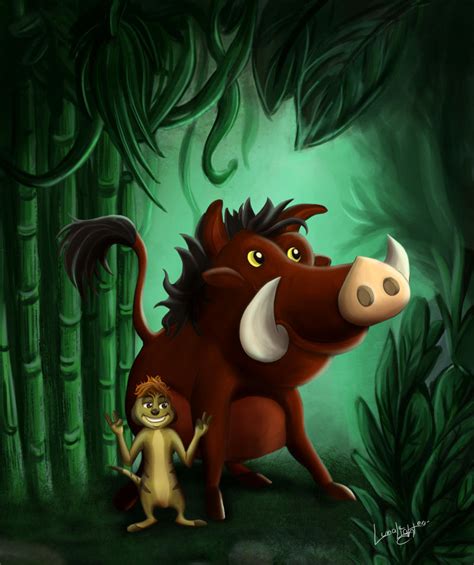 Timon And Pumbaa By Lunalight On Deviantart