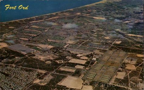 Aerial View Of Fort Ord Circa 1970 During The Viet Nam Era