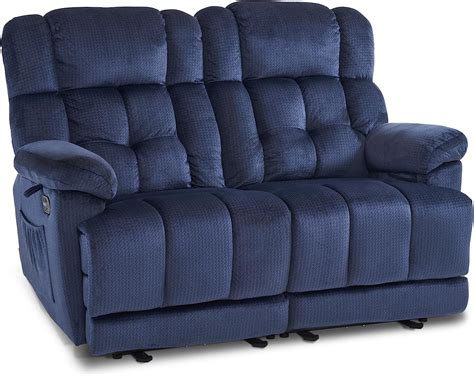 Mcombo Power Loveseat Recliner Electric Reclining Loveseat Sofa With Heat And Massage Usb