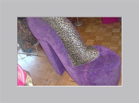 High heel shoe machine embroidery design shoes designs. Vintage High Heel Shoe chair sofa Purple by PatsapearlsBoutique, $239.99 | High heel shoe chair ...