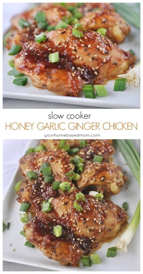 Slow Cooker Honey Garlic Ginger Chicken Your Homebased Mom