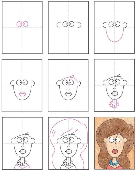 Draw A Cartoon Lady · Art Projects For Kids Drawing Cartoon Characters
